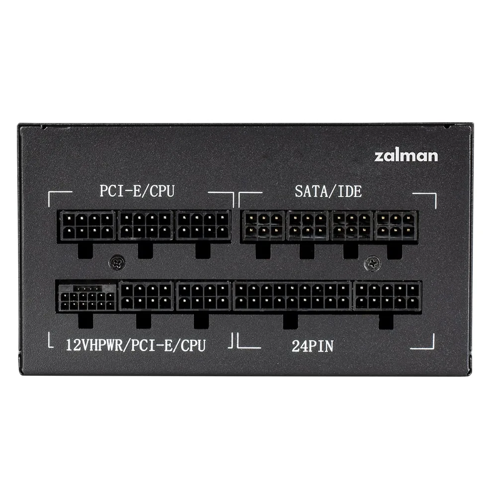Блок живлення Zalman Teramax 2  (750W), >90%, 80+ Gold, 120мм, 1xMB 28pin (18+10), 2xCPU 8pin(4+4), 3xMolex, 8xSATA, 3xPCIe 8pin(6+2), 1xPCIe GEN5 16pin, Fully Modular