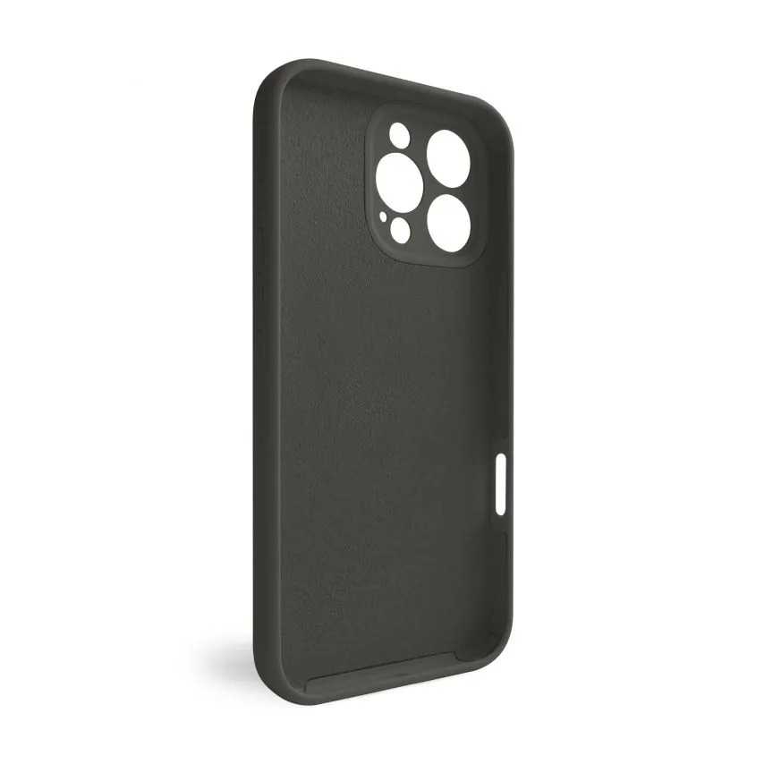 Чохол силіконовий для смартфона Apple 16 Pro Max сірий закрита камера