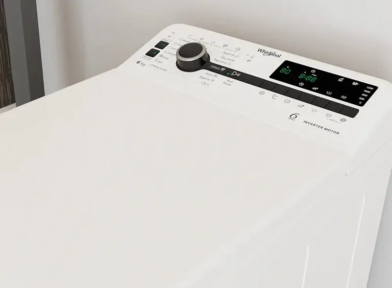 Пральна машина автоматична Whirlpool Нержавіюча сталь 40х90х60 см Білий