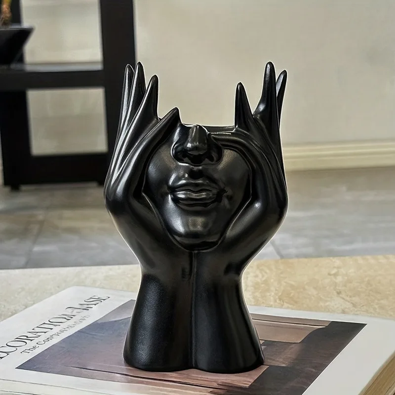 Ваза-органайзер Art Body пластик 17 см чорна