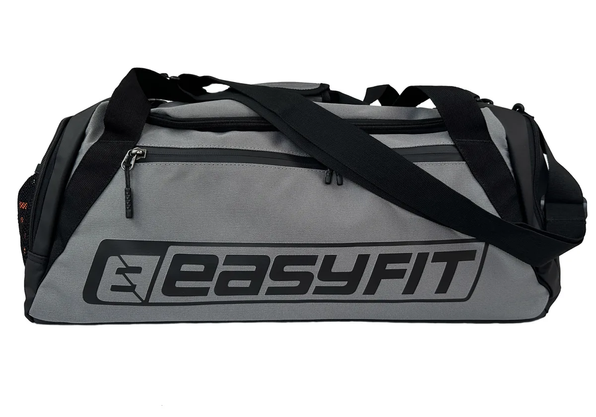 Спортивна сумка EasyFit Cordura 45 л сірого кольору водовідштовхувальна.