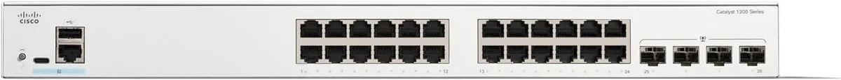 Комутатор Cisco Catalyst 1200 24xGE, 4x1G SFP