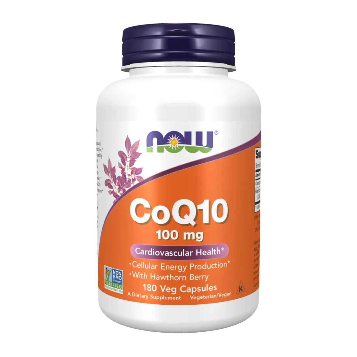 Коензим Q10 Now Foods вегетаріанські капсули 100 мг 180 шт