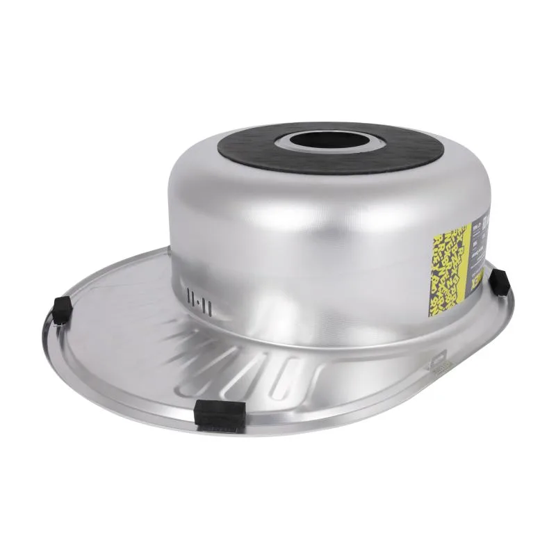 Кухонная мойка Brinex 5745 овальная 600х470х180 мм нержавеющая сталь Micro Decor