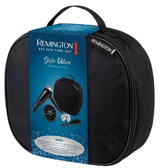 Фен Remington 2200 Вт черный с диффузором и концентратором 29,5х21,7 см