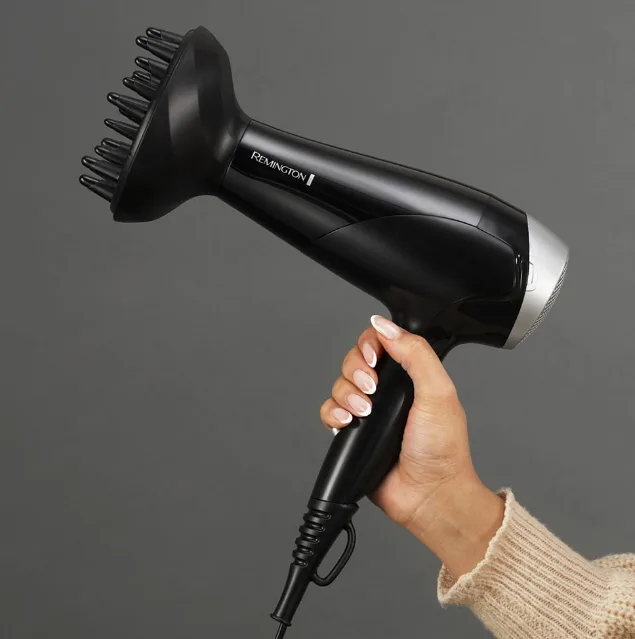Фен Remington 2200 Вт черный с диффузором и концентратором 29,5х21,7 см