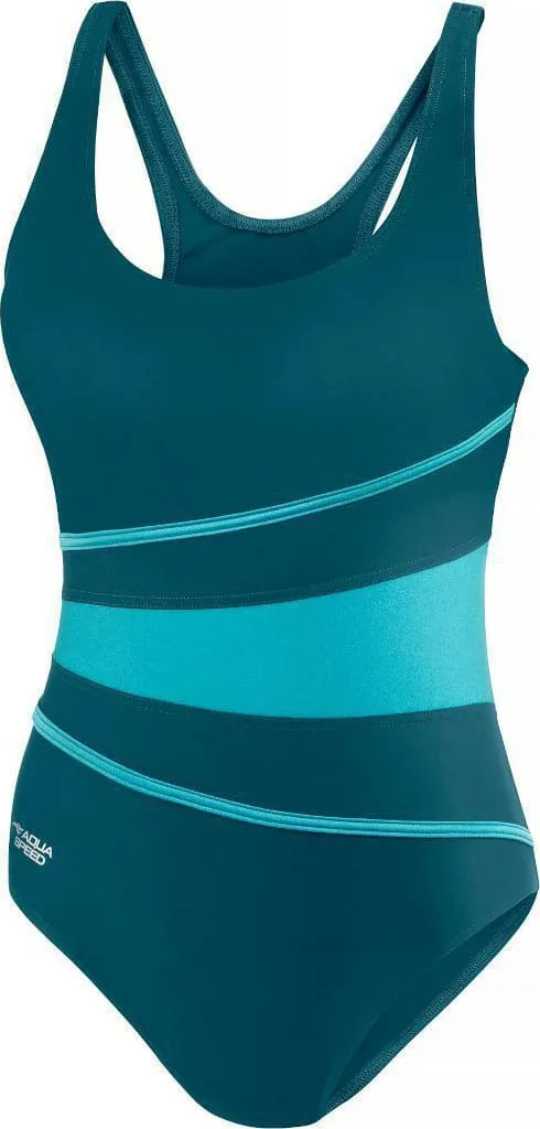 Купальник закритий AQUA SPEED 80% поліамід 40 зелений