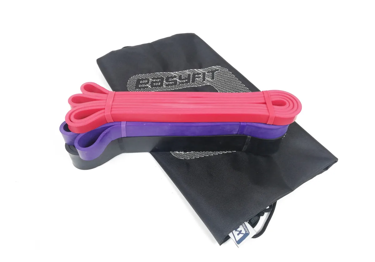 Резинові петлі EasyFit латекс 2-45 кг Червоний Фіолетовий Чорний