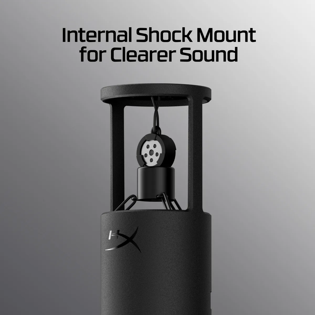 Мікрофон геймінговий HyperX SoloCast 2, Omni, USB-A, 2м, NGenuity, чорний
