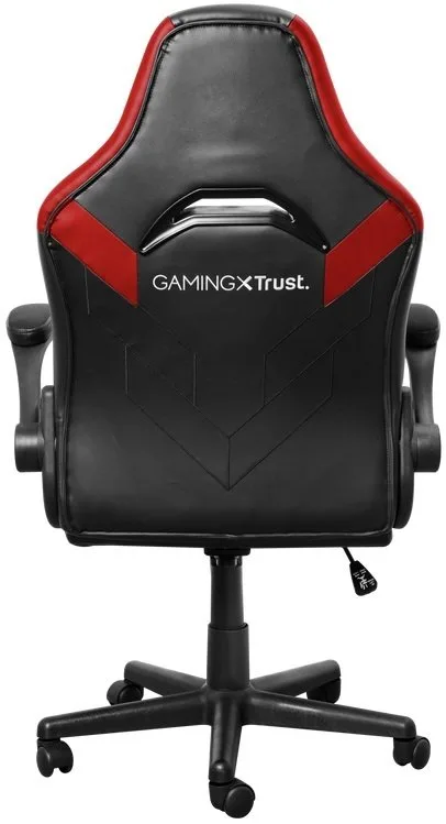 Крісло Trust GXT703R Riye, ПУ шкіра, Foldable Armrests, червоний