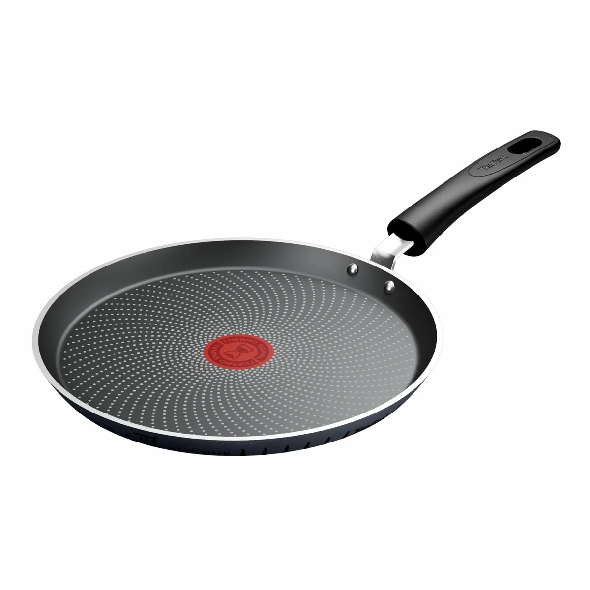 Сковорода для млинців Tefal So' Light, 25 см, легкий алюміній, бакелітова ручка, чорний колір.