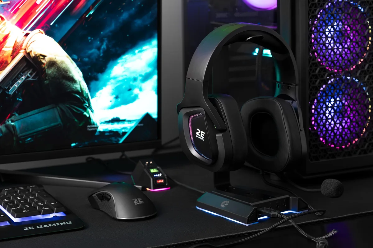 Игровая гарнитура 2E GAMING HG340, 7.1, USB-A, RGB, 2м, черная