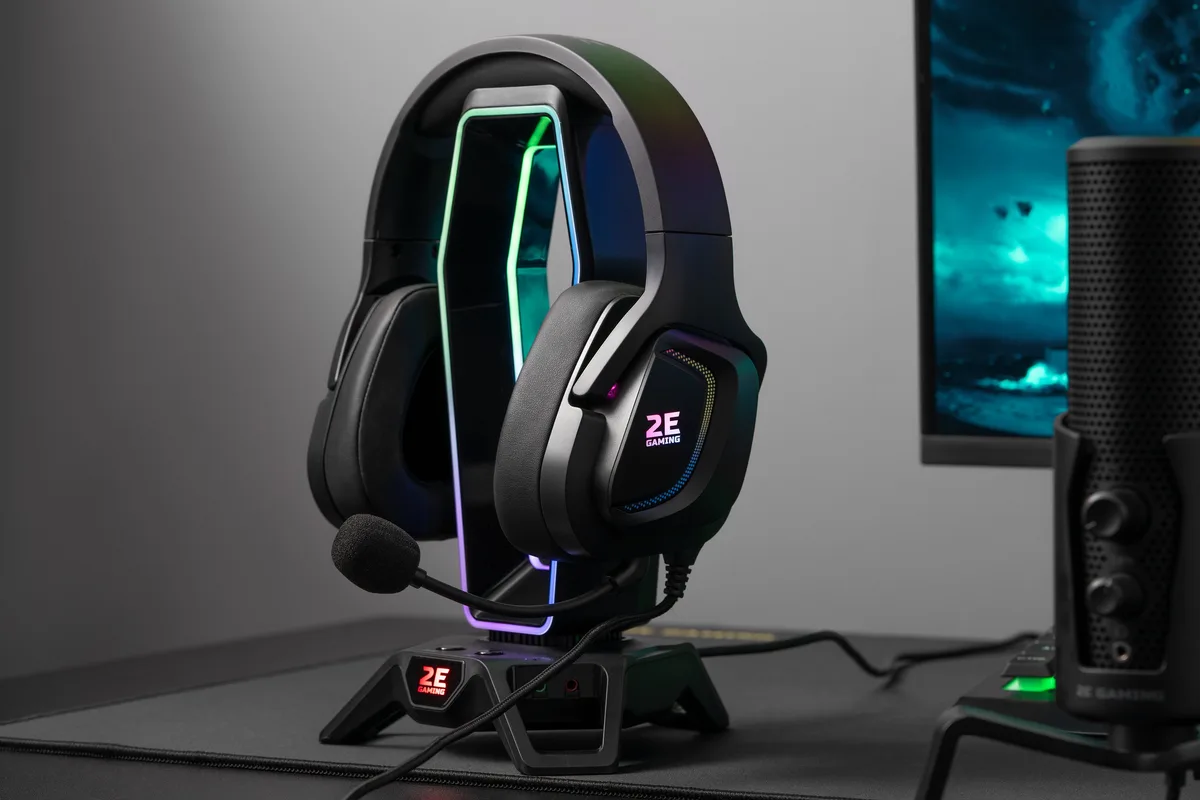 Игровая гарнитура 2E GAMING HG340, 7.1, USB-A, RGB, 2м, черная