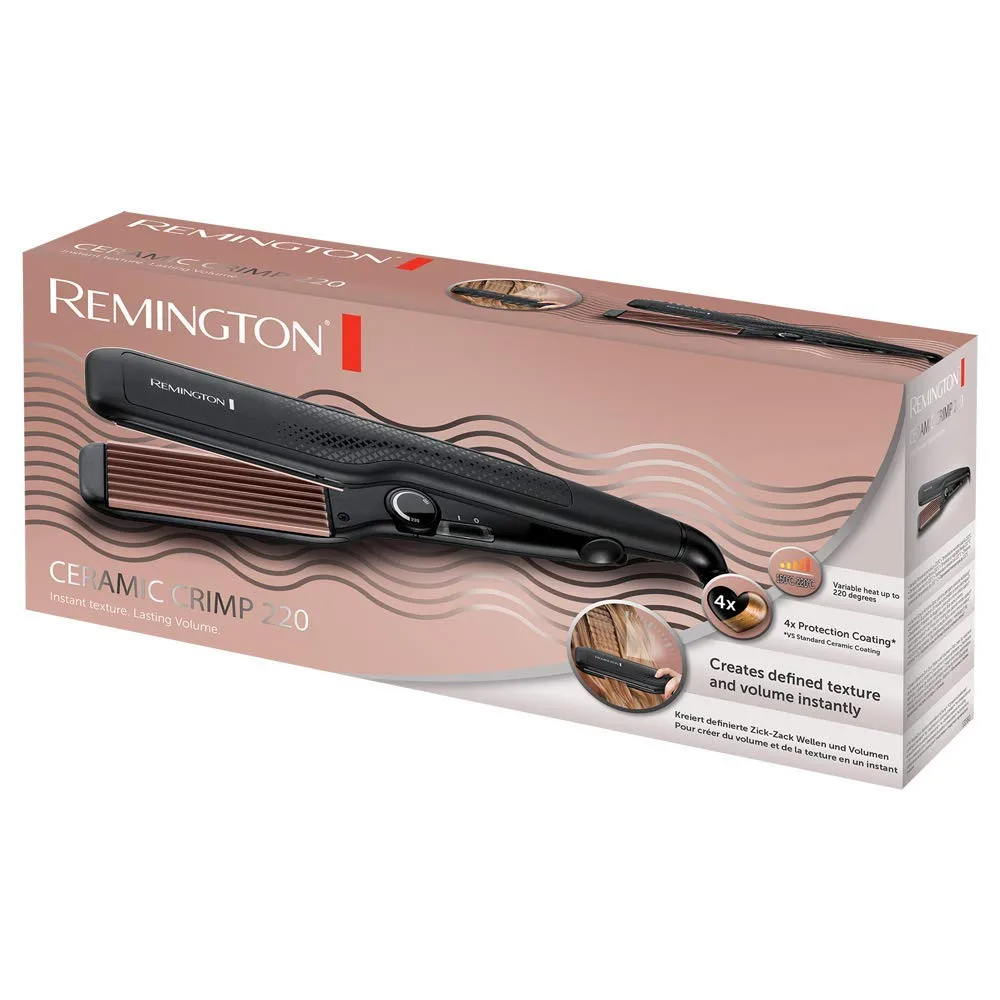 Плойка Remington Ceramic Crimp 220 54 Вт 150-220°C керамика черная