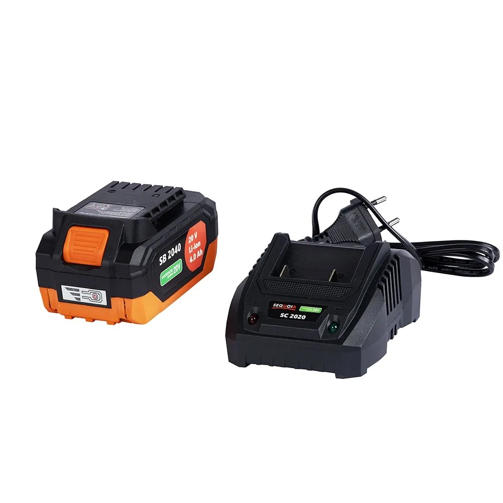 Аккумуляторный садовый триммер SEQUOIA SBB2025BU-EV 20В, 1х4А·час, длина резки 25-30 см, скорость вращения 7500 об/мин, вес 40 кг