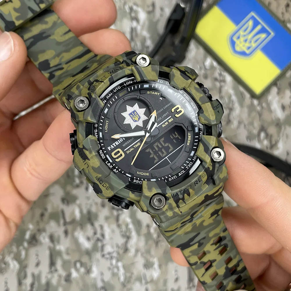 Наручні годинники Patriot полімер 72 г зелені камуфляж
