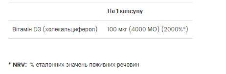 Вітамін D3 4000IU ProDobro 120 капсул м'яких