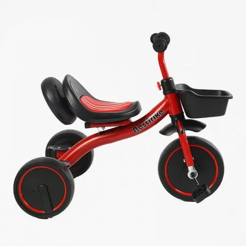 Трехколесный велосипед Best Trike с металлической рамой для детей от 75 до 100 см с резиновыми колесами.