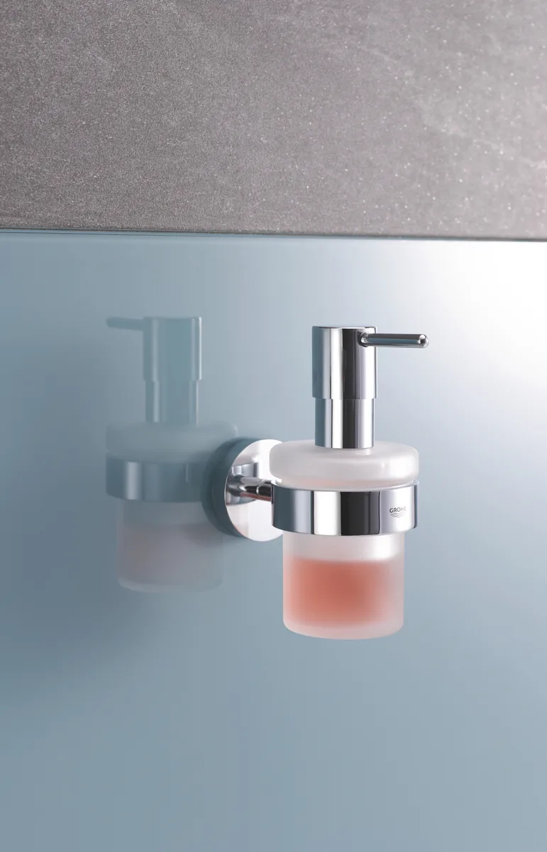 Дозатор рідкого мила Grohe металевий 175х72х107 мм сталевий глянцевий