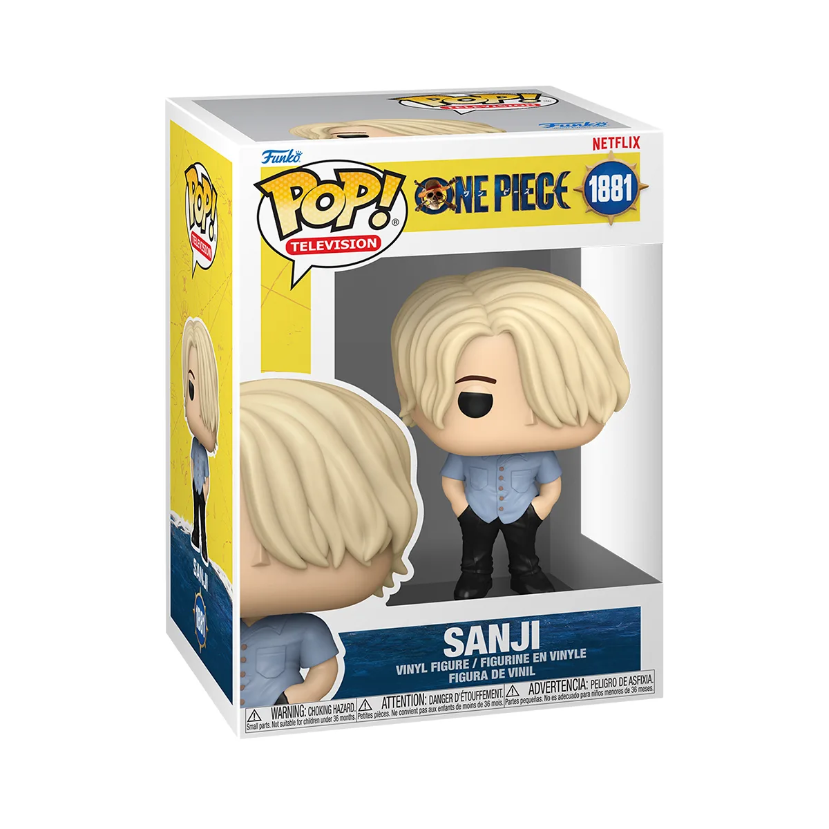 Ігрова фігурка Funko POP! вініл 9,6 см Санджі Великий куш