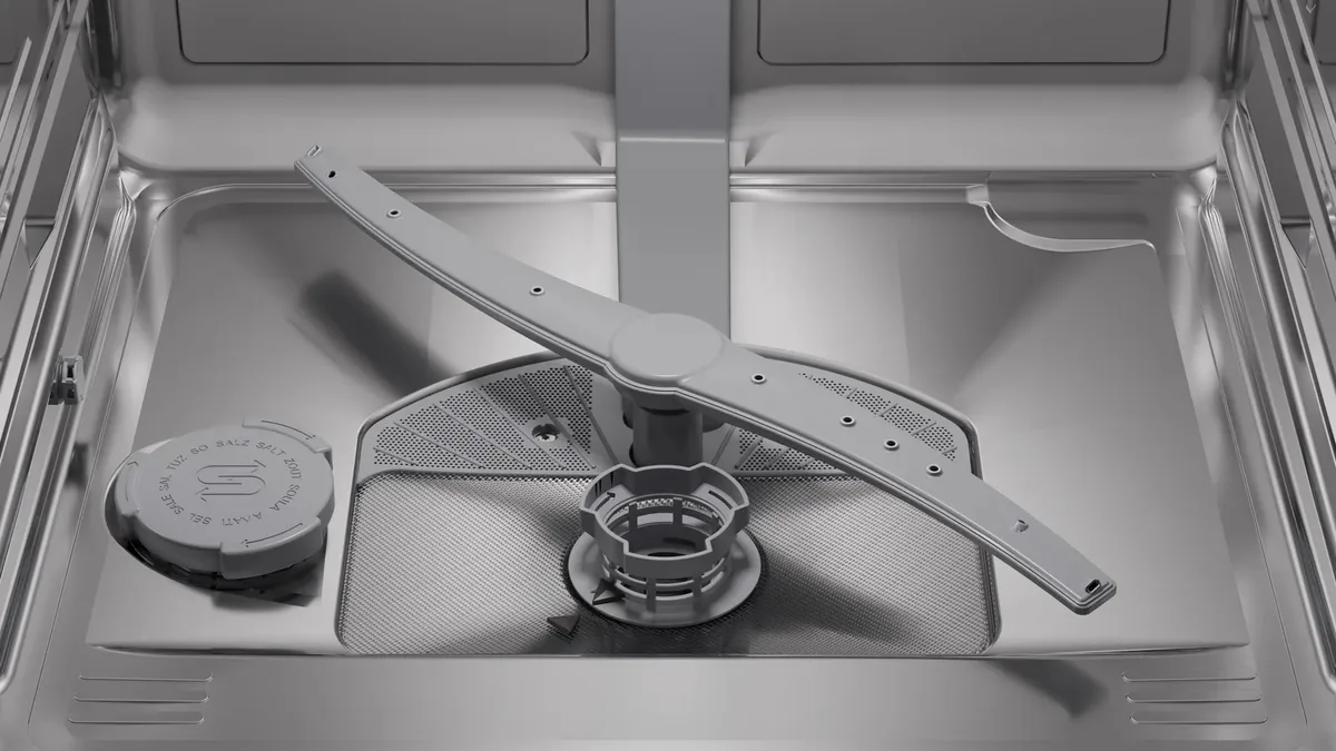 Встроенная посудомоечная машина Bosch, 14 комплектов, класс энергопотребления A, 60 см, с дисплеем и третьей корзиной, белая