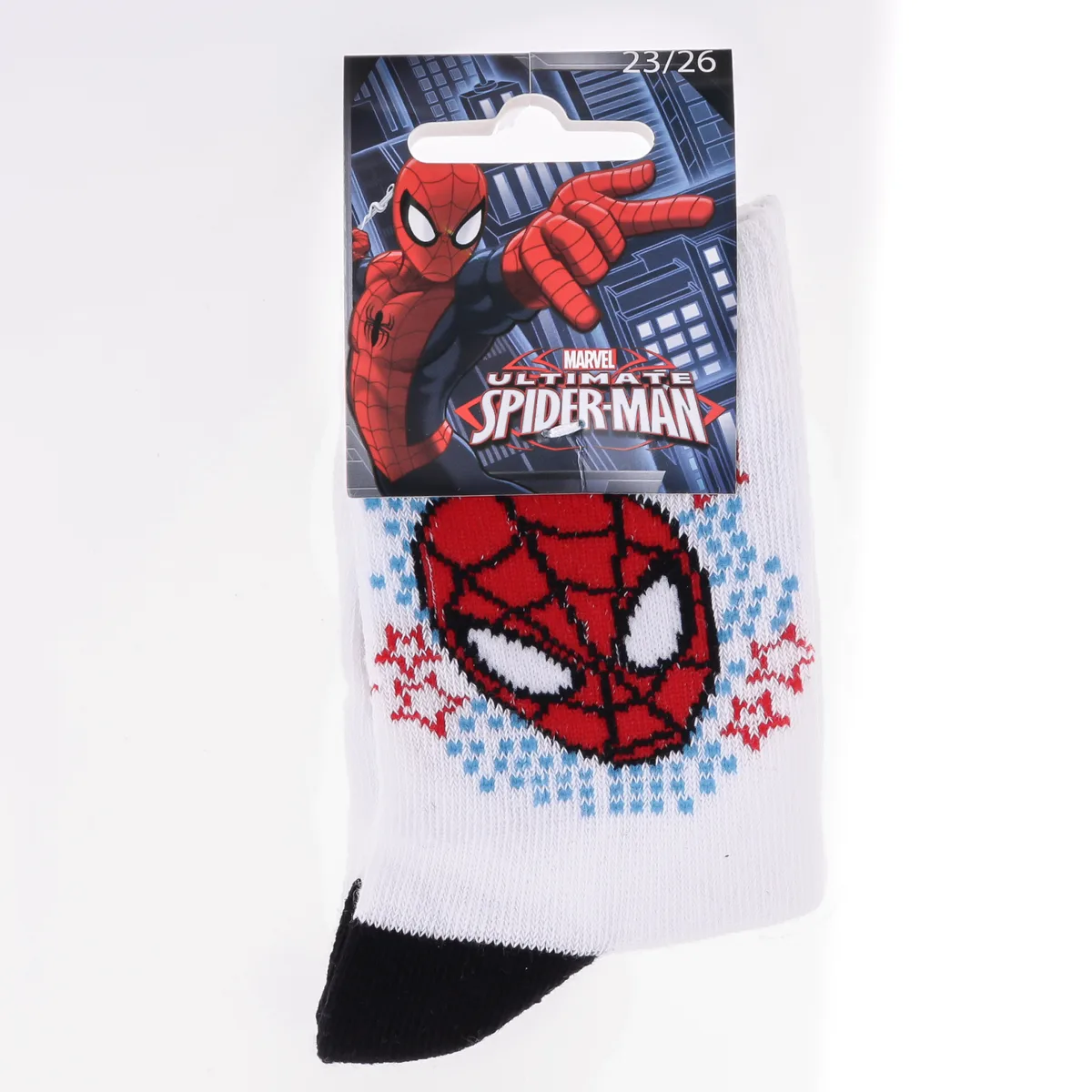 Шкарпетки SPIDER MAN бавовна 23-26 білий