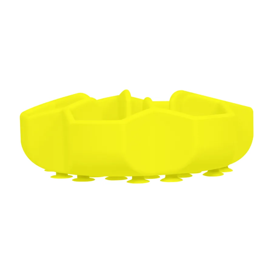 Миска для повільного харчування WAUDOG Silicone 750 мл силіконова жовта 20х20 см
