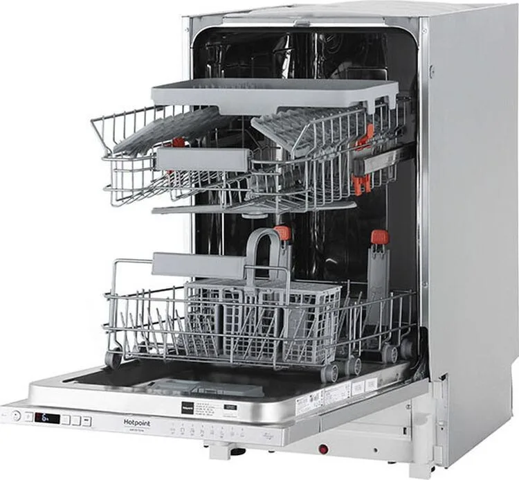 Посудомийна машина Hotpoint Ariston Вбудована 44,8х82х55,5 см Срібляста 10 комплектів