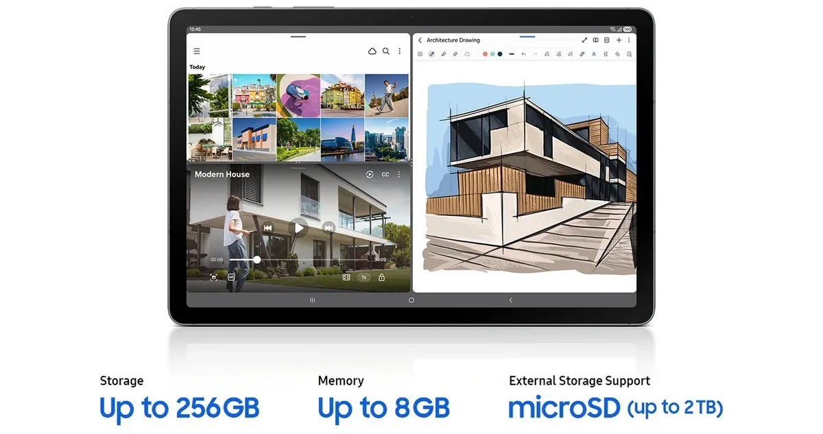 Планшет Samsung алюміній 10.9" 6ГБ 128ГБ 5G сірий