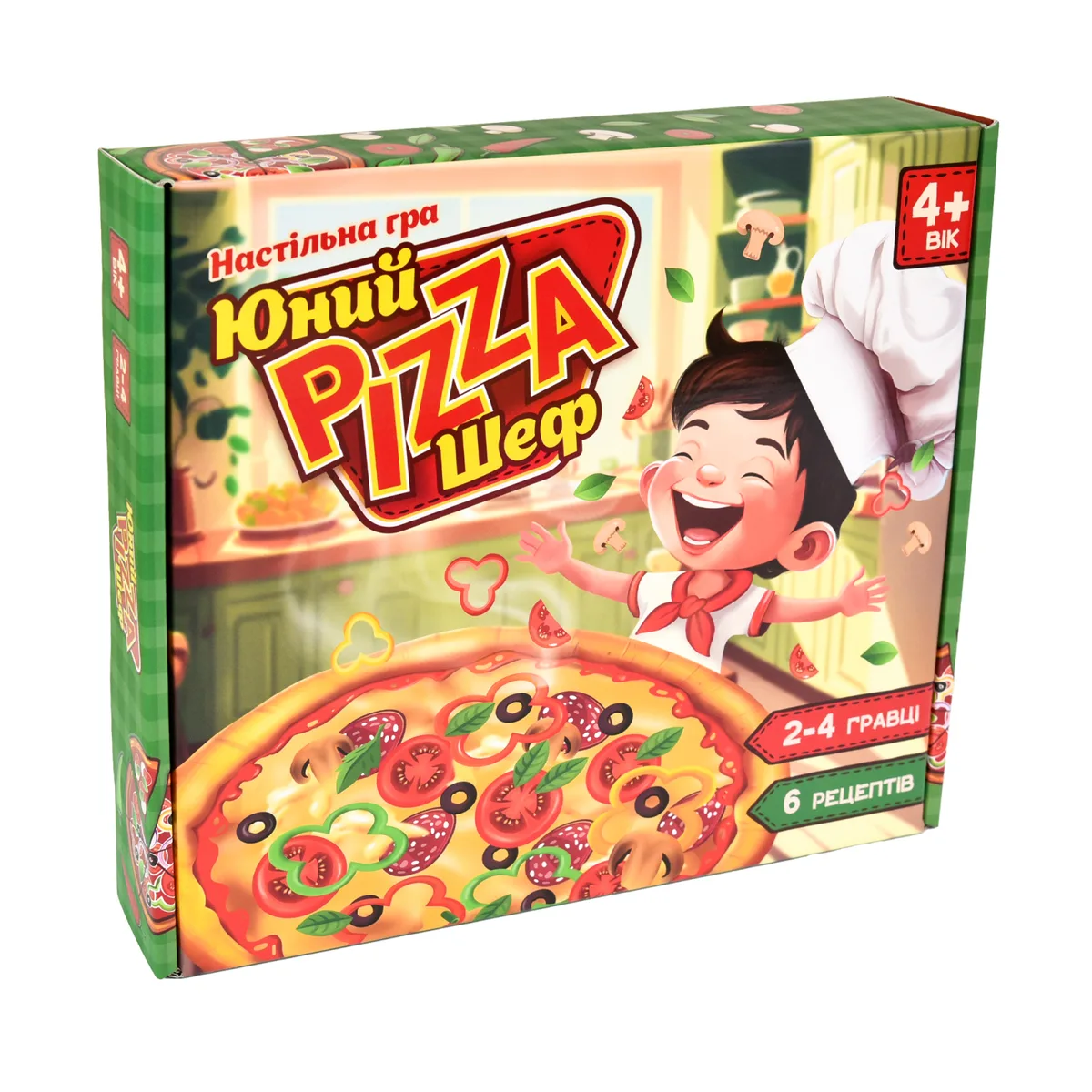 Настільна гра Юний Pizza Шеф для дітей 4+ розвиток пам'яті моторики 33,5x29x5,9 см