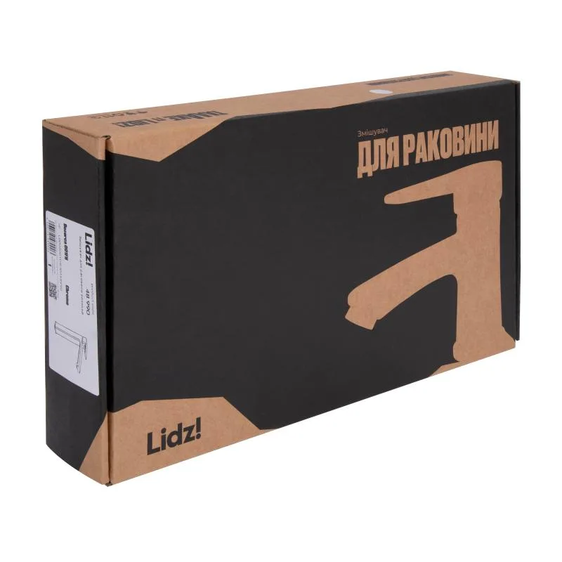 Змішувач для раковини Lidz Dozorca 001FH 233 мм Цинк Хром