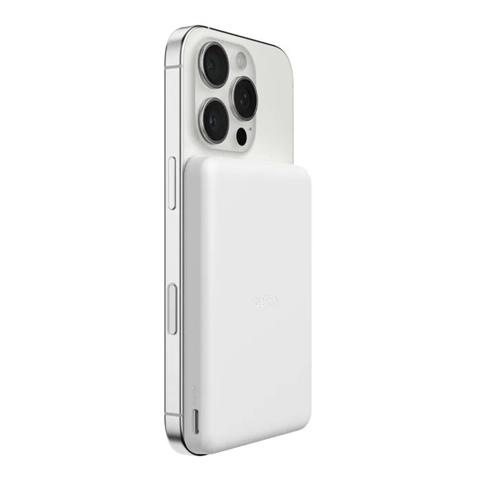 Акумулятор портативний Belkin літій-іонний 5000 мА·год Slim Magnetic білий
