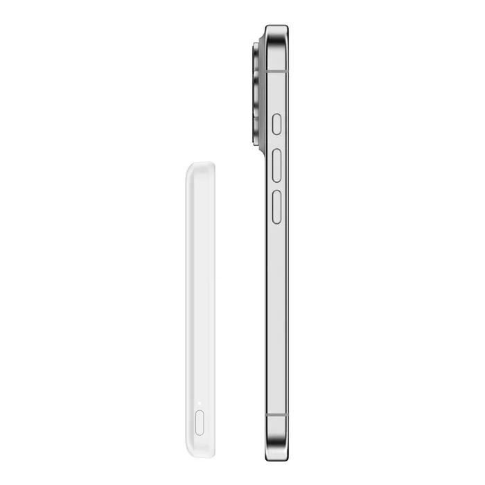 Акумулятор портативний Belkin літій-іонний 5000 мА·год Slim Magnetic білий