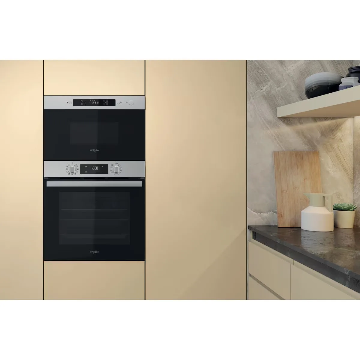 Мікрохвильова піч Whirlpool вбудована нержавіюча сталь 22л 750Вт електронне управління