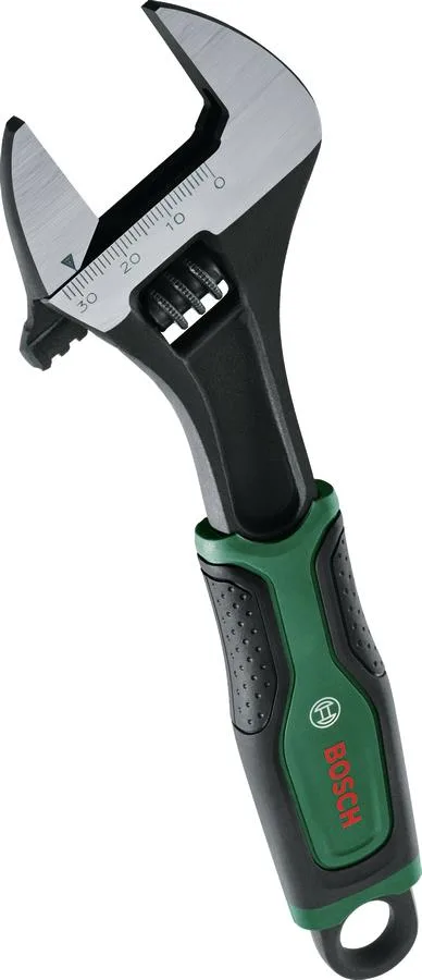 Регулируемый ключ Bosch, диапазон 0-32 мм, длина 208 мм, CrV