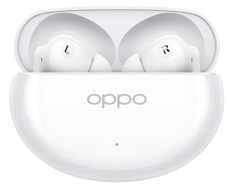 Гарнітура OPPO Бездротова Вакуумна Силікон Білий 12,4 мм