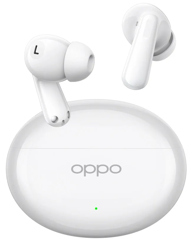 Гарнітура OPPO Бездротова Вакуумна Силікон Білий 12,4 мм