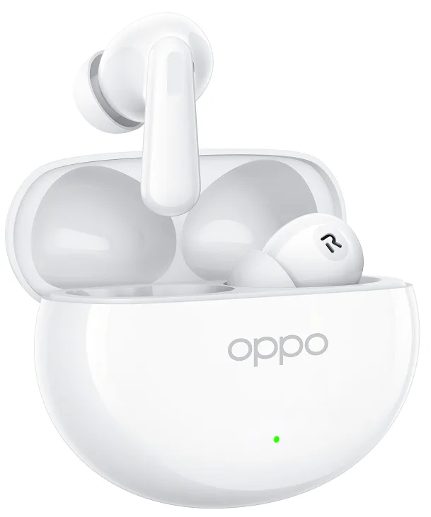 Гарнітура OPPO Бездротова Вакуумна Силікон Білий 12,4 мм