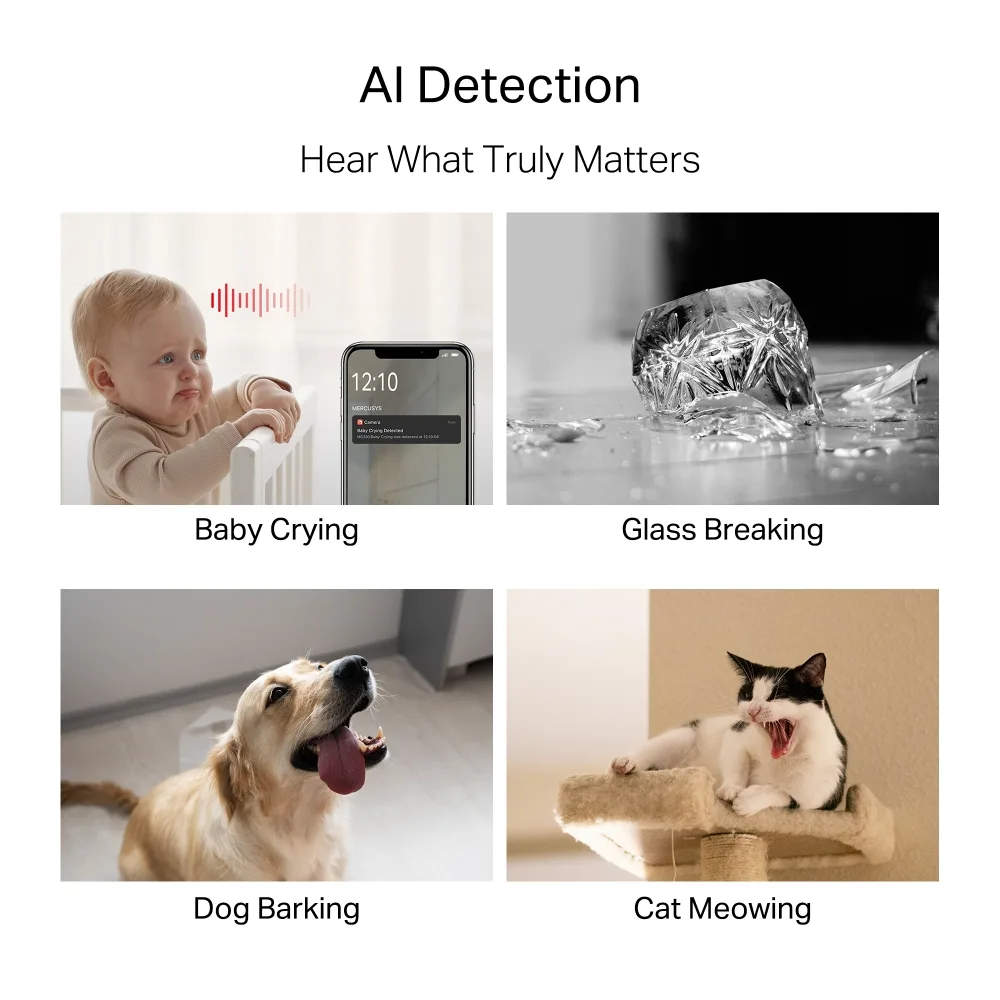 IP-Камера MERCUSYS MC230 5MP N300 microSD motion detection. AI