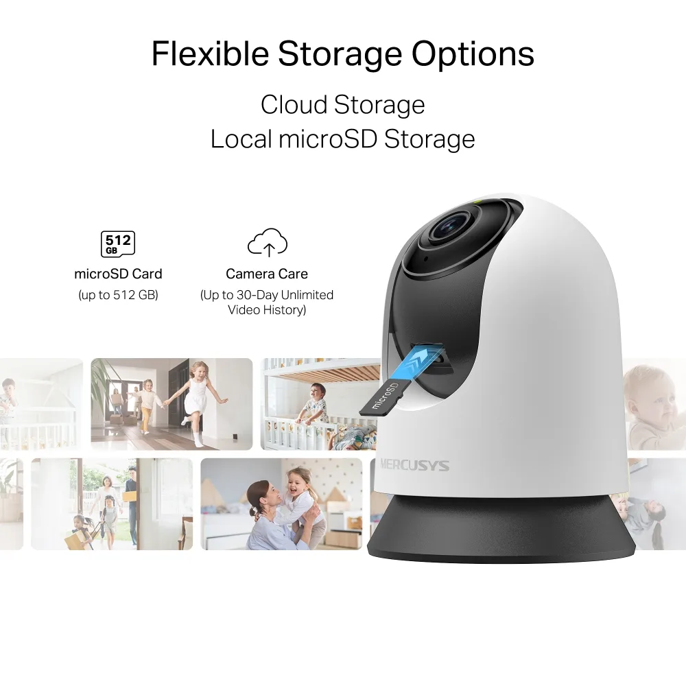 IP-Камера MERCUSYS MC230 5MP N300 microSD motion detection. AI