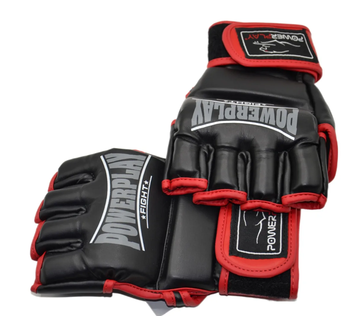 Рукавиці Active Point для MMA PU S Чорні Червоні