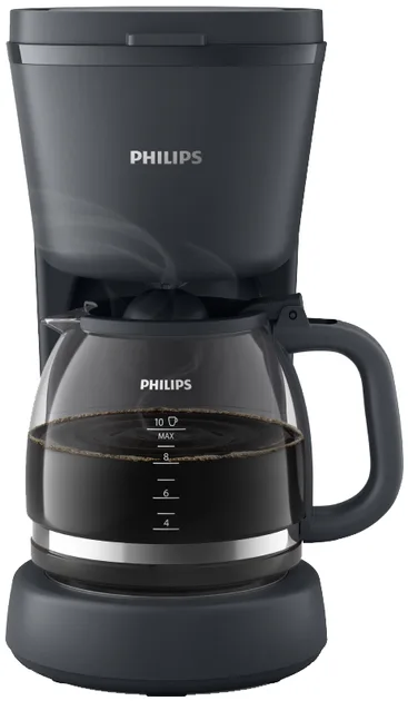 Кавоварка крапельна Philips 1000 Вт скло 1,2 л сірий