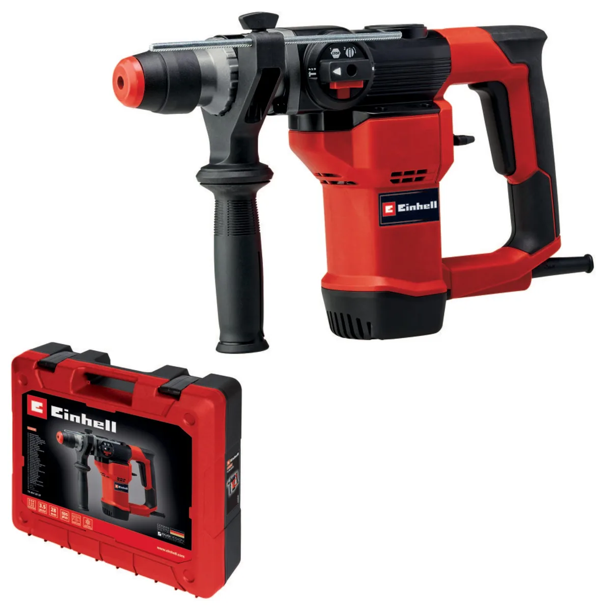 Перфоратор Einhell TC-RH 28 3F 950Вт SDS+ цилиндровый 35Дж 990об/мин в кейсе 477кг