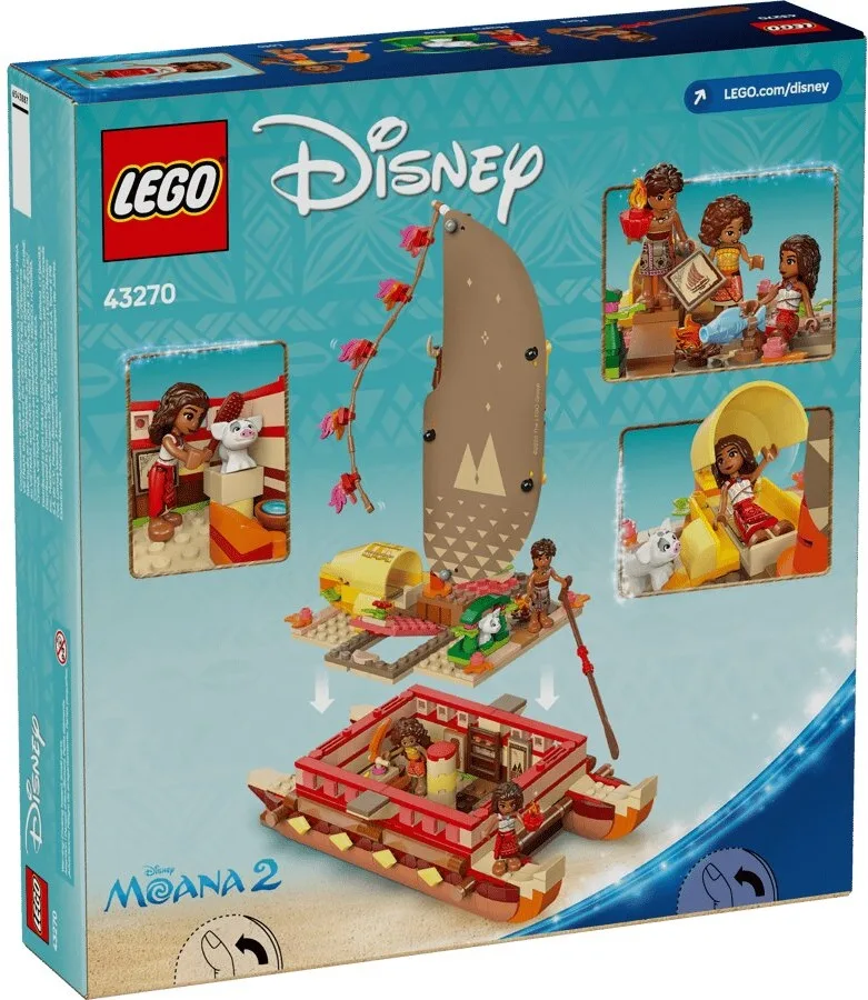 Конструктор LEGO Disney Princess 6+ різнокольоровий каное з персонажами