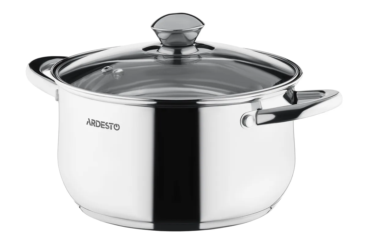 Набір кухонного посуду ARDESTO Gemini Gourmet Varese, 10 одиниць, з нержавіючої сталі.