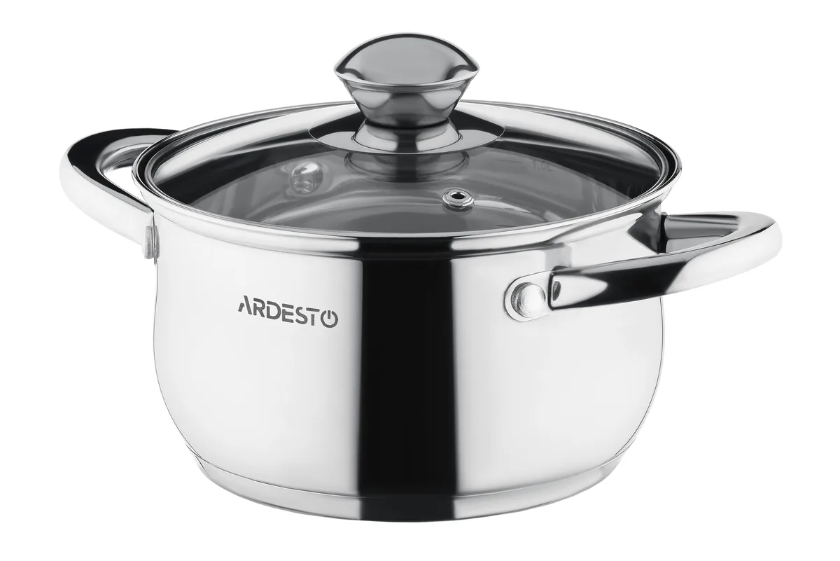 Набір кухонного посуду ARDESTO Gemini Gourmet Varese, 10 одиниць, з нержавіючої сталі.