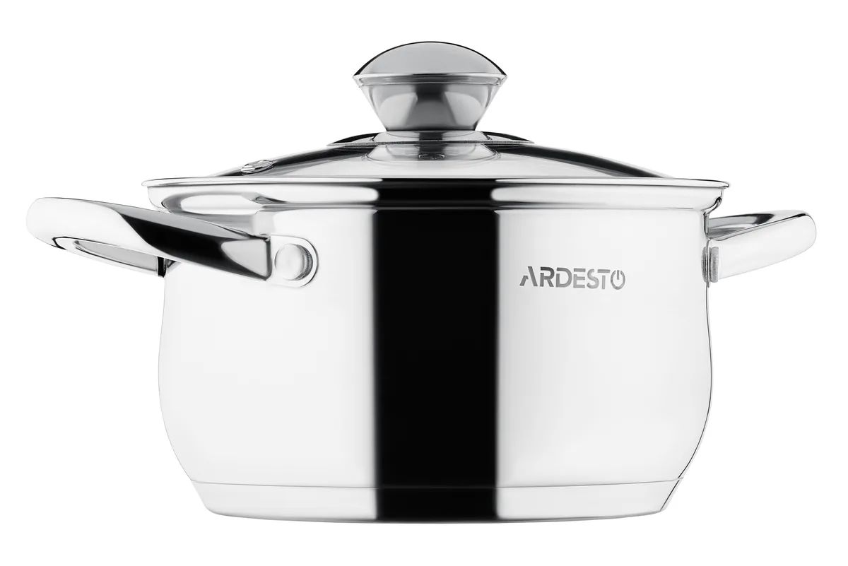 Набір кухонного посуду ARDESTO Gemini Gourmet Varese, 10 одиниць, з нержавіючої сталі.