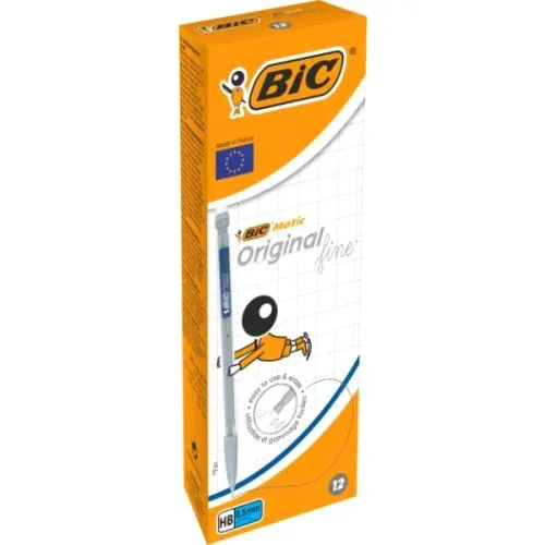 Набір механічних олівців BIC 0,5 мм для малювання та письма 12 шт. грифельні ручки для студентів