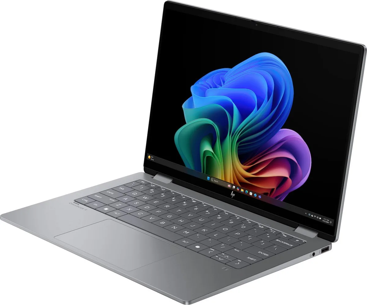 Ноутбук HP OmniBook X Flip x360 14-fk0001ua 14" WUXGA IPS Touch, AMD AI 7 350, 32GB, F1TB, UMA, Win11, сірий