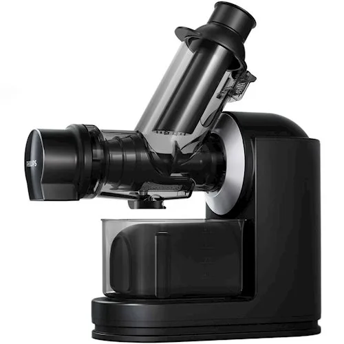 Соковыжималка Philips Viva Collection, шнековая, мощность 150Вт, объем чаши 1л, объем жмыха 075л, пластик, черный